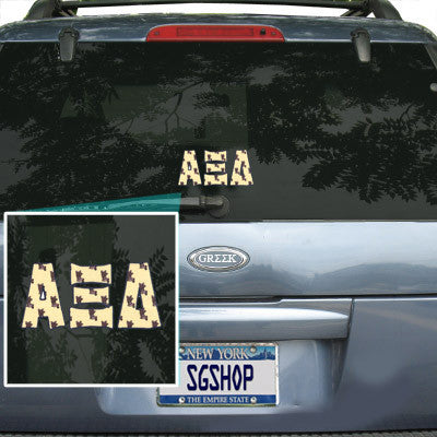 Alpha Xi Delta Mascot Car Sticker