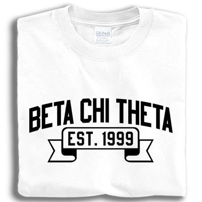 Beta Chi Theta T-Shirt, Printed Vintage Football Design - G500 - CAD
