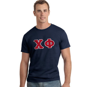 Chi Phi Letter T-Shirt - G500 - TWILL