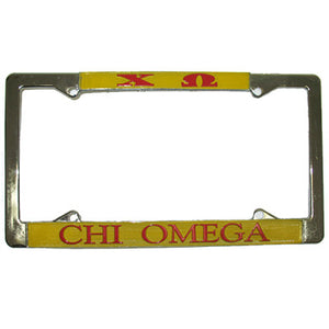 Chi Omega License Plate Frame - Rah Rah Co. rrc