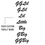 Sorority Garment-Dyed Pocket Tee, Printed Big/Lil Script Design - 6030 - CAD
