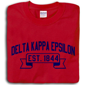 Delta Kappa Epsilon T-Shirt, Printed Vintage Football Design - G500 - CAD