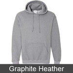 Alpha Sigma Alpha Hooded Sweatshirt, 2-Pack Bundle Deal - Gildan 18500 - TWILL