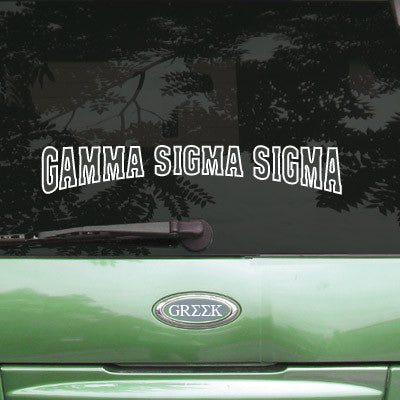 Gamma Sigma Sigma Stadium Sticker - Angelus Pacific apsc