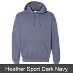 Alpha Gamma Delta Hooded Sweatshirt, 2-Pack Bundle Deal - Gildan 18500 - TWILL