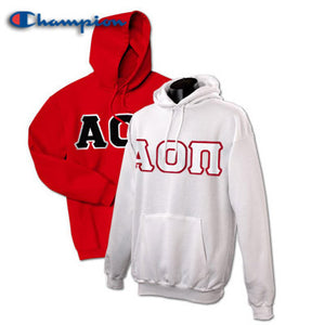 Alpha Omicron Pi Champion Powerblend® Hoodie, 2-Pack Bundle Deal - Champion S700 - TWILL