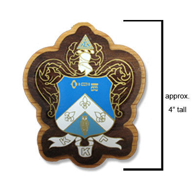 Kappa Kappa Gamma Large Wooden Crest