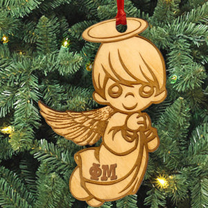 Phi Mu Angel Ornament - LZR