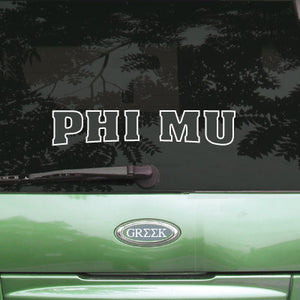 Phi Mu Stadium Sticker - Angelus Pacific apsc