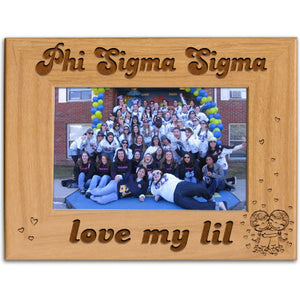 Phi Sigma Sigma Love My Lil Picture Frame - PTF157 - LZR