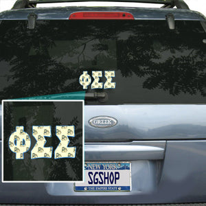 Phi Sigma Sigma Mascot Car Sticker