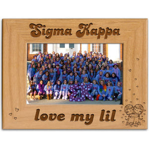 Sigma Kappa Love My Lil Picture Frame - PTF157 - LZR
