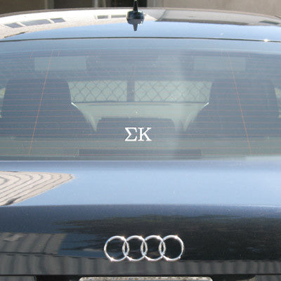 Sigma Kappa Car Window Sticker - compucal - CAD