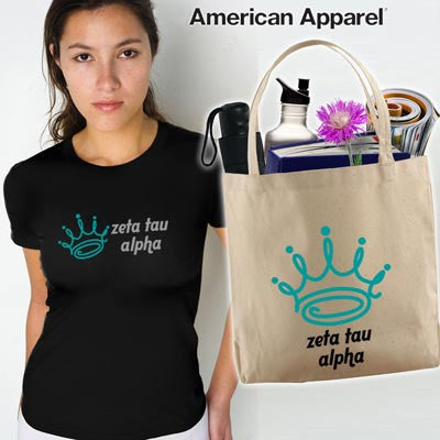 Sorority Softstyle Tee and Tote Bag, Printed Mascot Design, Package Deal - CAD