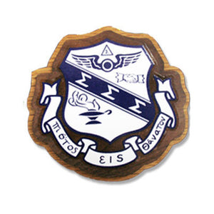 Sigma Sigma Sigma Large Wooden Crest