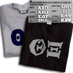 Theta Xi T-Shirt, Printed 10 Fonts, 2-Pack Bundle Deal - G500 - CAD