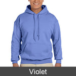 Delta Kappa Epsilon Hooded Sweatshirt - Gildan 18500 - TWILL