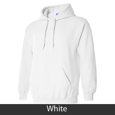 Alpha Omicron Pi Hooded Sweatshirt, 2-Pack Bundle Deal - Gildan 18500 - TWILL