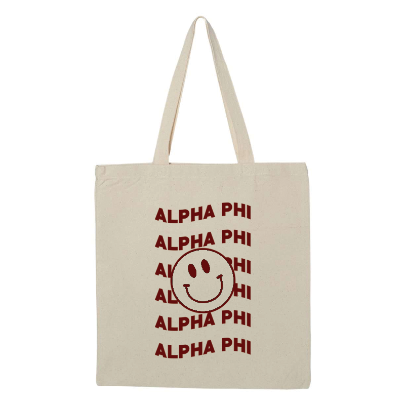 Custom Greek Smile Tote Bag