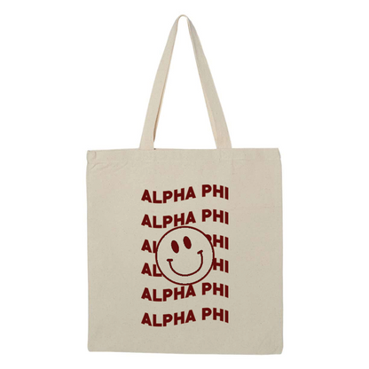 Custom Greek Smile Tote Bag