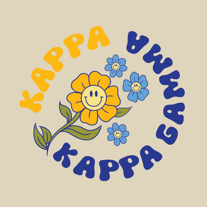 Circle Flower Tote Bag