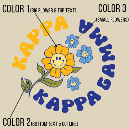 Circle Flower Tote Bag