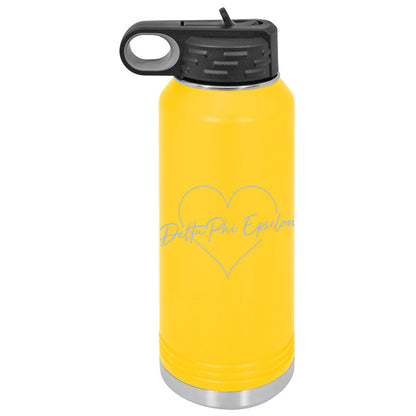 Polar Camel® Sorority 32oz. Water Bottle, Big Heart Script Engraving - LWB201-LWB217 - LZR
