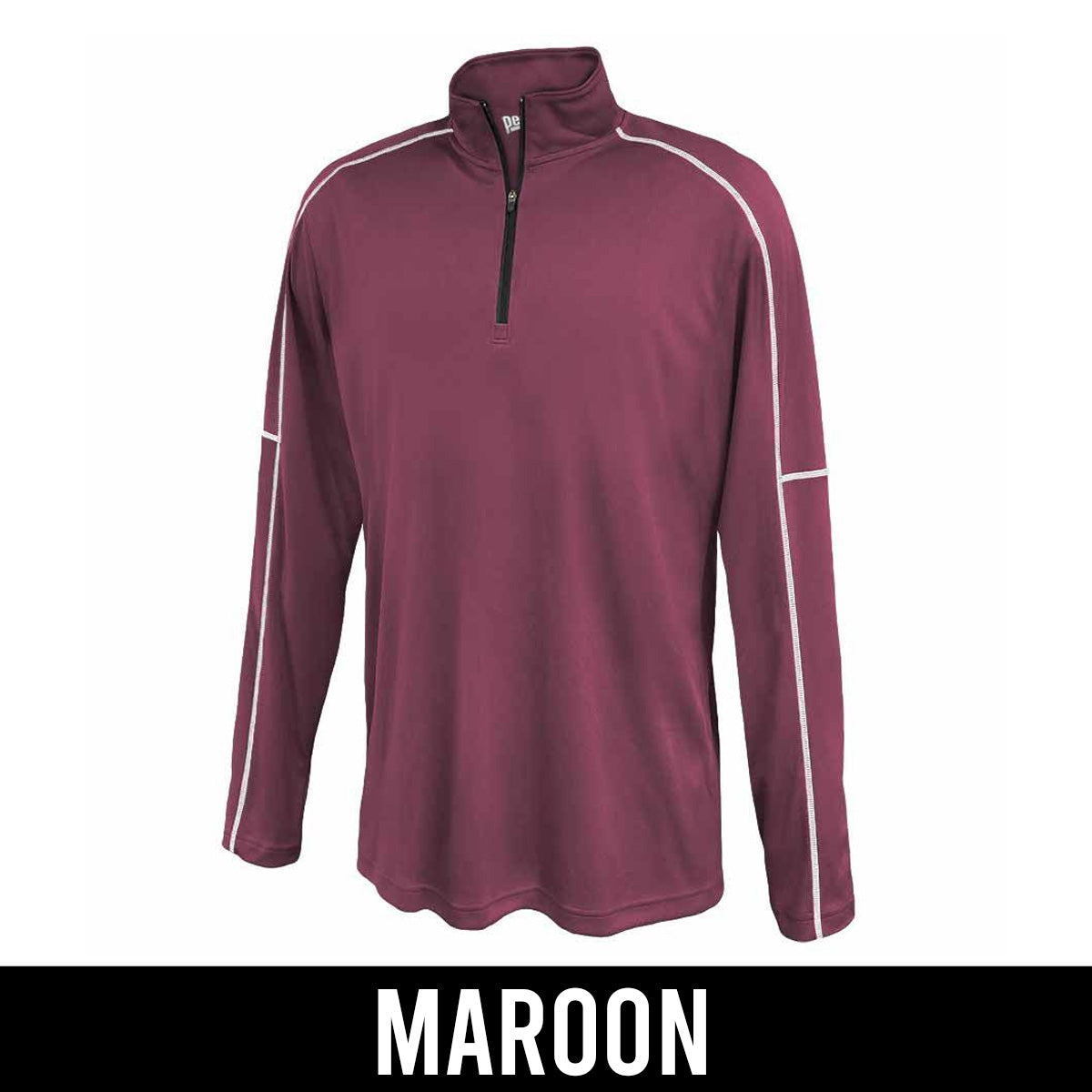 Fraternity Conquest 1/4 Zip, 2-Color Greek Letters - P-1215 - EMB