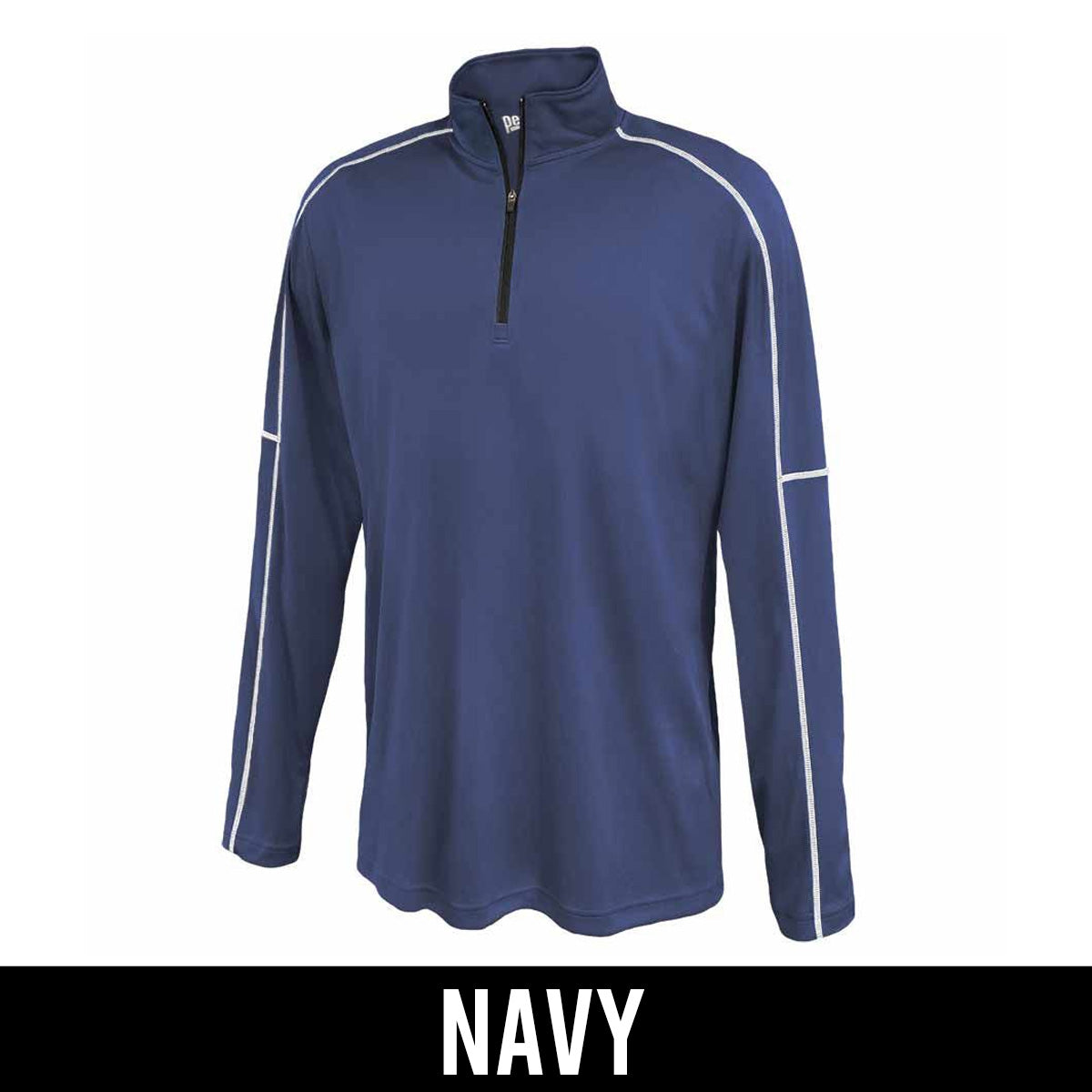 Fraternity Conquest 1/4 Zip, 2-Color Greek Letters - P-1215 - EMB