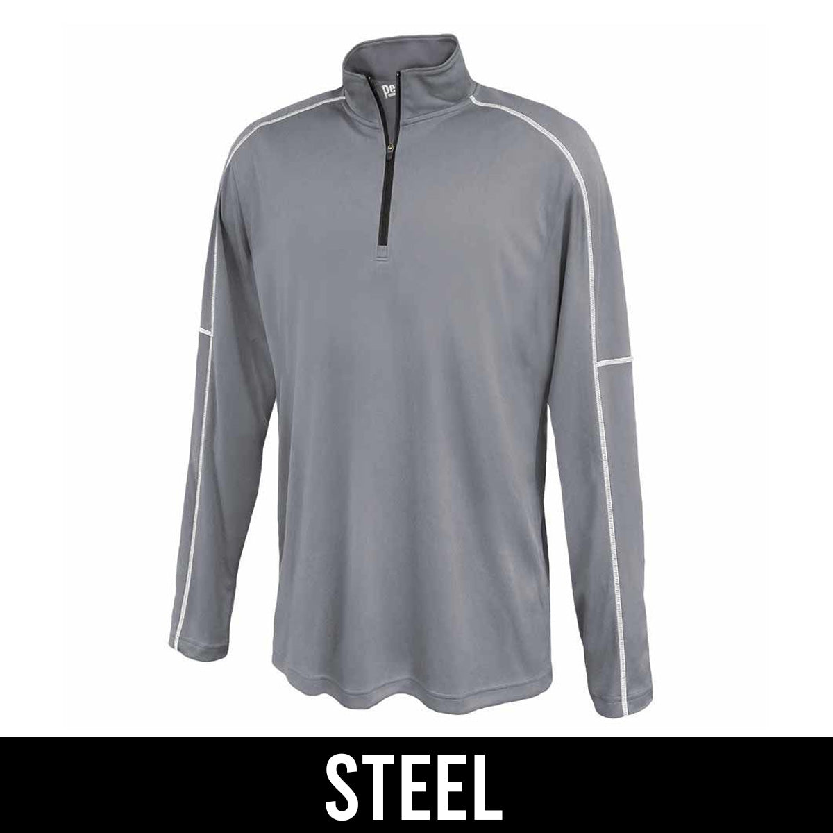 Fraternity Conquest 1/4 Zip, 2-Color Greek Letters - P-1215 - EMB