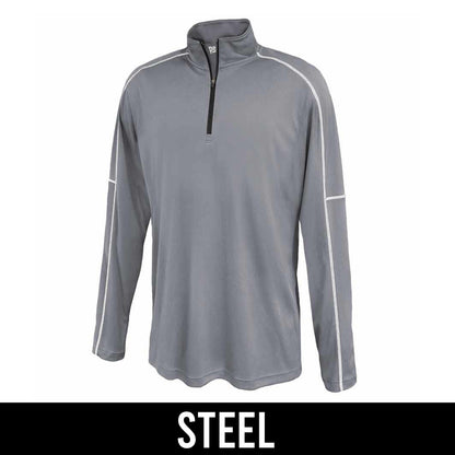 Fraternity Conquest 1/4 Zip, 2-Color Greek Letters - P-1215 - EMB