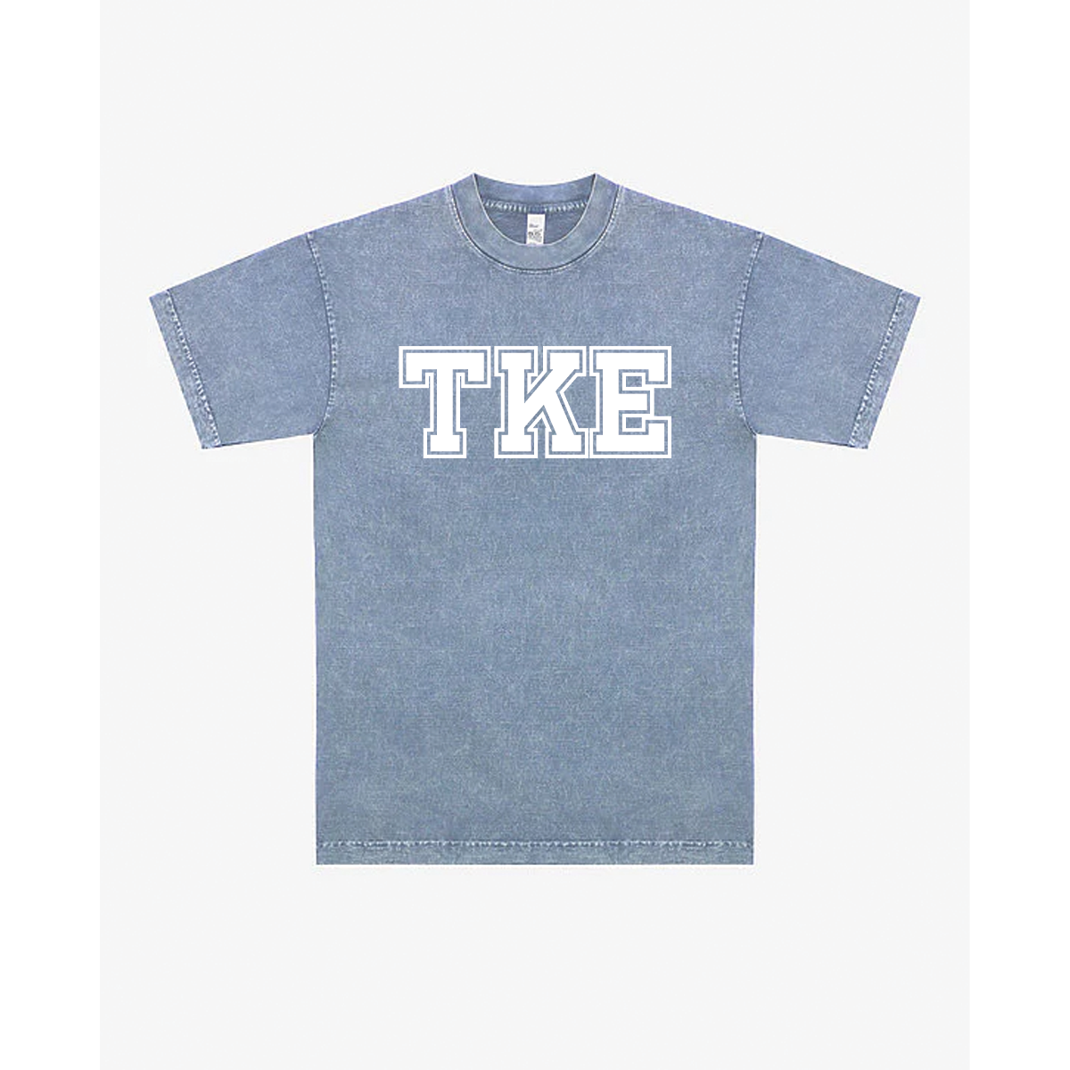 Greek Short Sleeve Mineral Wash T-Shirt, Varsity Design
