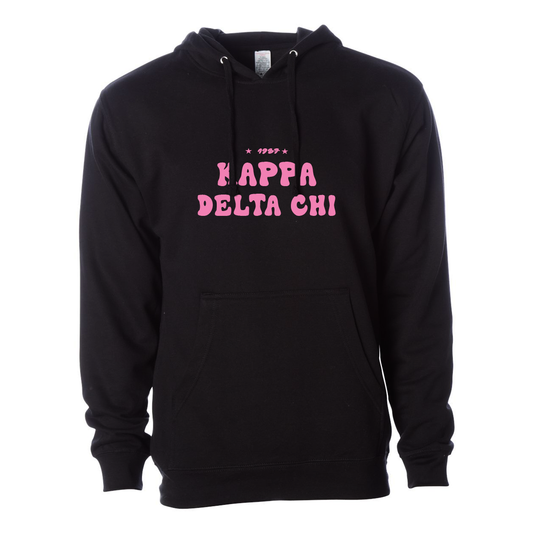 #Kappa Delta Chi Hoodie, Bubble Print Design