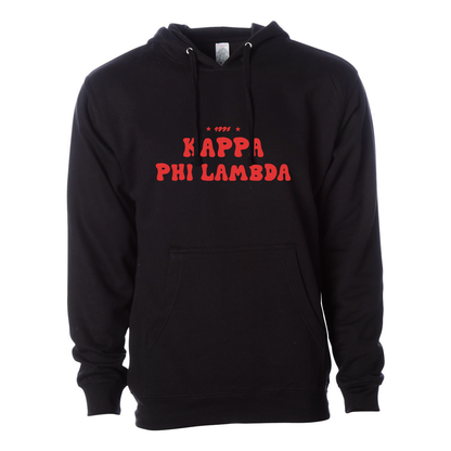 #Kappa Phi Lambda Hoodie, Bubble Print Design