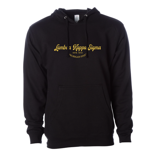 #Lambda Kappa Sigma Hoodie, Elegant Print Design