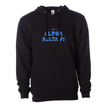 #Alpha Delta Pi Hoodie, Bubble Print Design