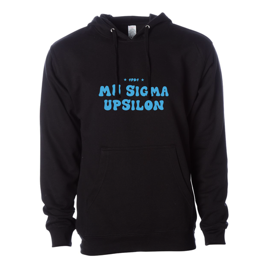 #Mu Sigma Upsilon Hoodie, Bubble Print Design