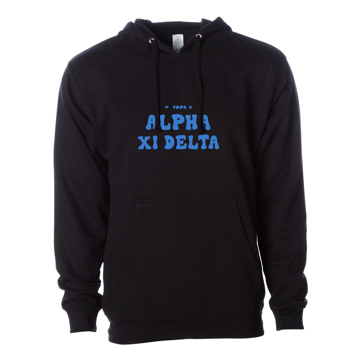 Alpha Xi Delta Hoodie, Bubble Print Design