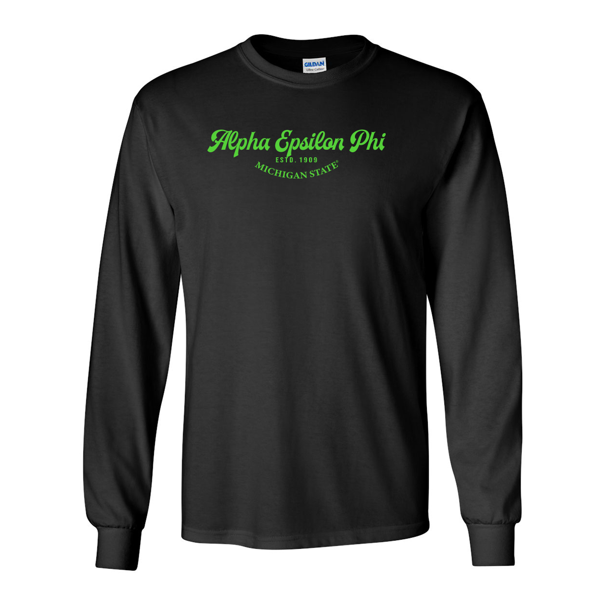 Alpha Epsilon Phi Long-Sleeve Shirt, Elegant Print Design
