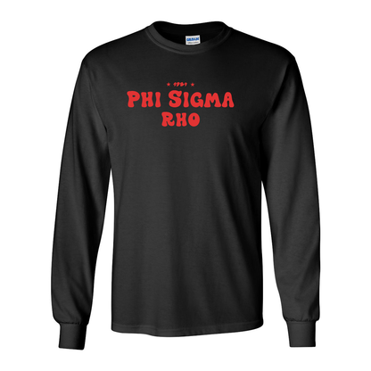 Phi Sigma Rho Long-Sleeve Shirt, Bubble Print Design