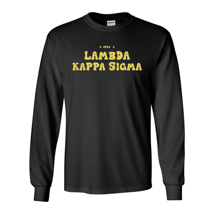 Lambda Kappa Sigma Long-Sleeve Shirt, Bubble Print Design