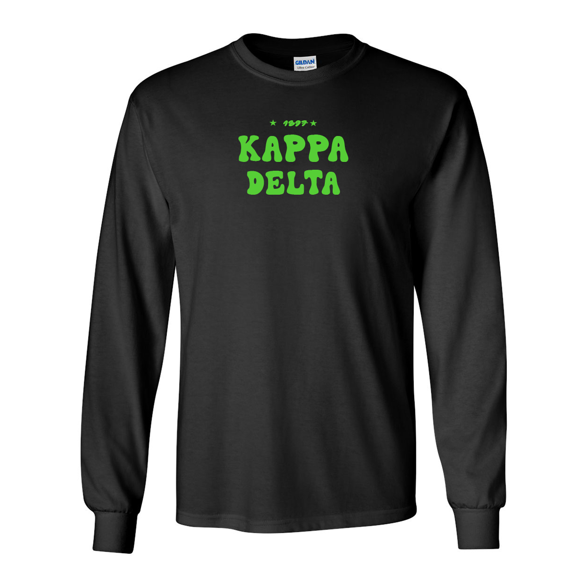 Kappa Delta Long-Sleeve Shirt, Bubble Print Design