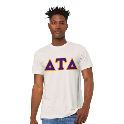 Premium Fraternity T-Shirt with Custom Twill Greek Letters