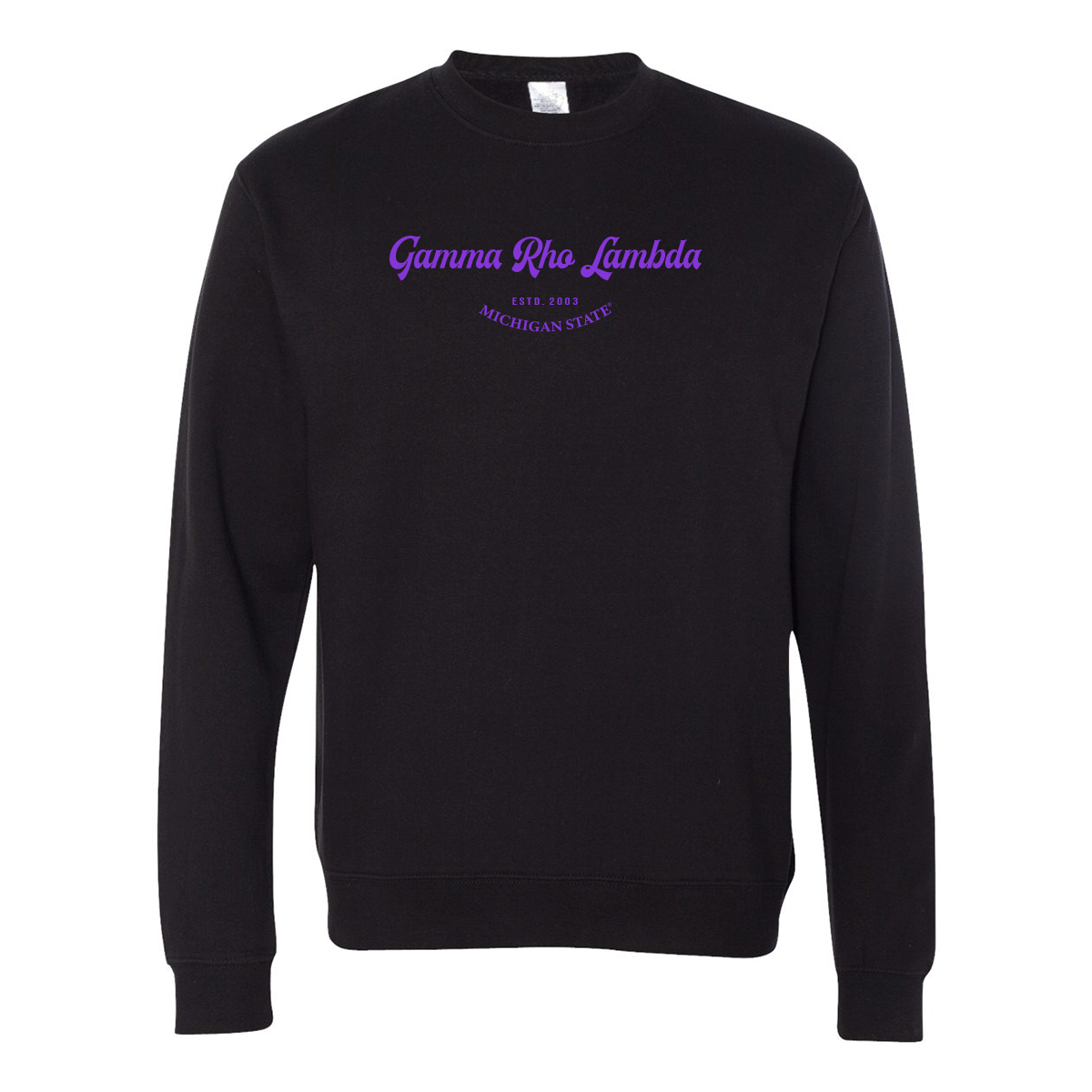 Gamma Rho Lambda Crewneck Sweatshirt, Elegant Print Design