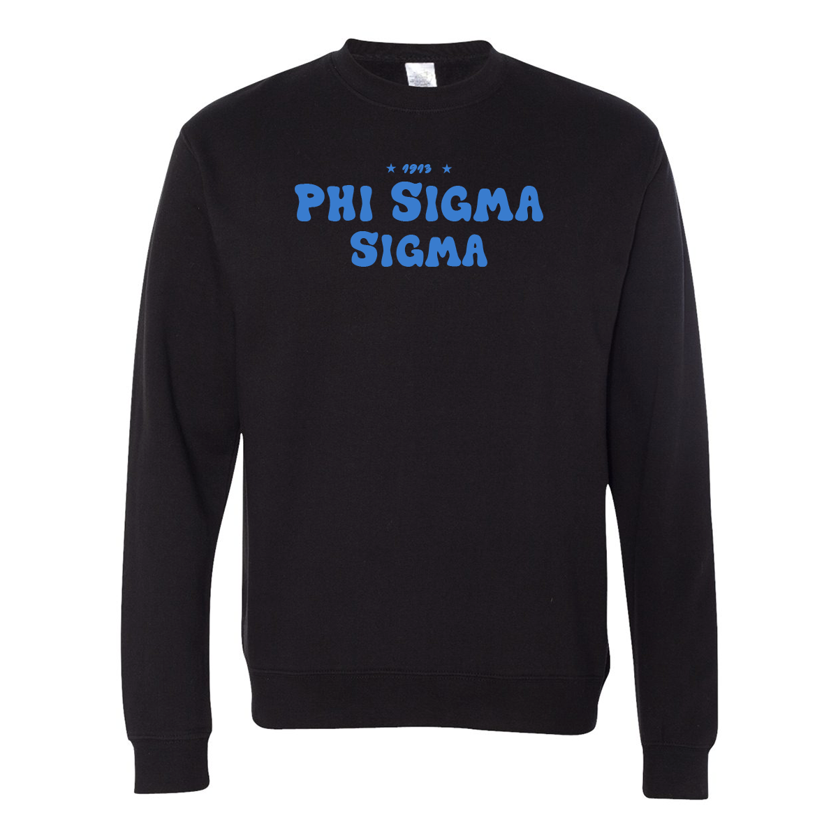 Phi Sigma Sigma Crewneck Sweatshirt, Bubble Print Design