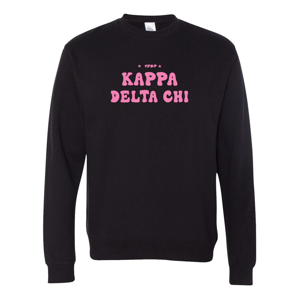 Kappa Delta Chi Crewneck Sweatshirt, Bubble Print Design