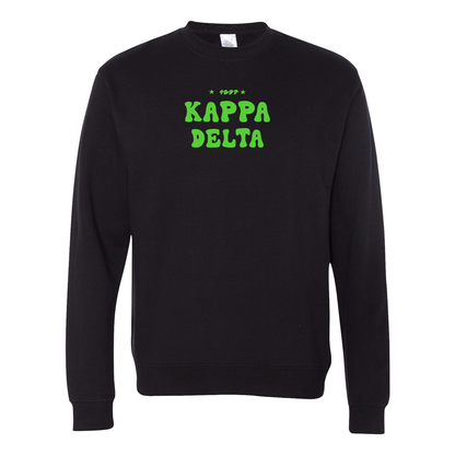 #Kappa Delta Crewneck Sweatshirt, Bubble Print Design