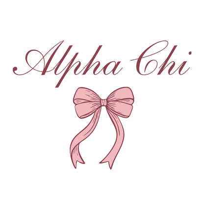 Sorority Baby Rib Tee Bow Design