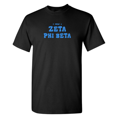Zeta Phi Beta T-Shirt, Bubble Print Design