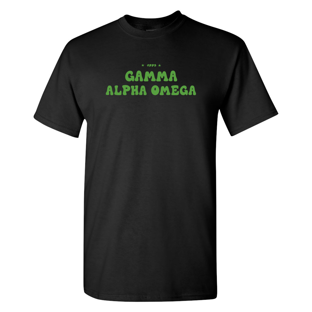 #Gamma Alpha Omega T-Shirt, Bubble Print Design
